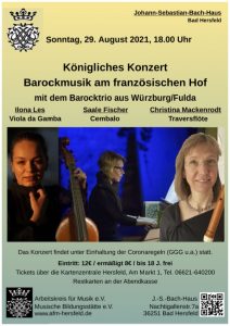 Plakat 29.8. Königliches Konzert